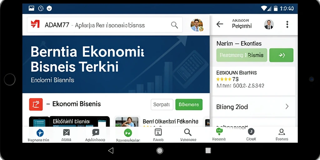 Tampilan antarmuka ADAM77 yang intuitif dan informatif.