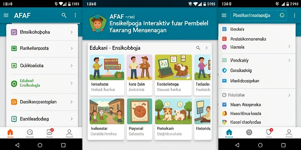Tampilan antarmuka AFAF yang modern dan interaktif.