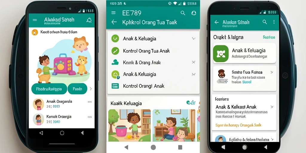 Antarmuka EE789 yang sederhana dan fungsional untuk kontrol orang tua.