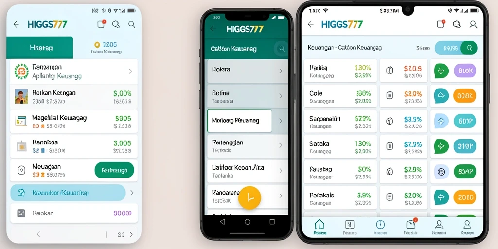Tampilan antarmuka HIGGS777 yang memudahkan pencatatan keuangan.