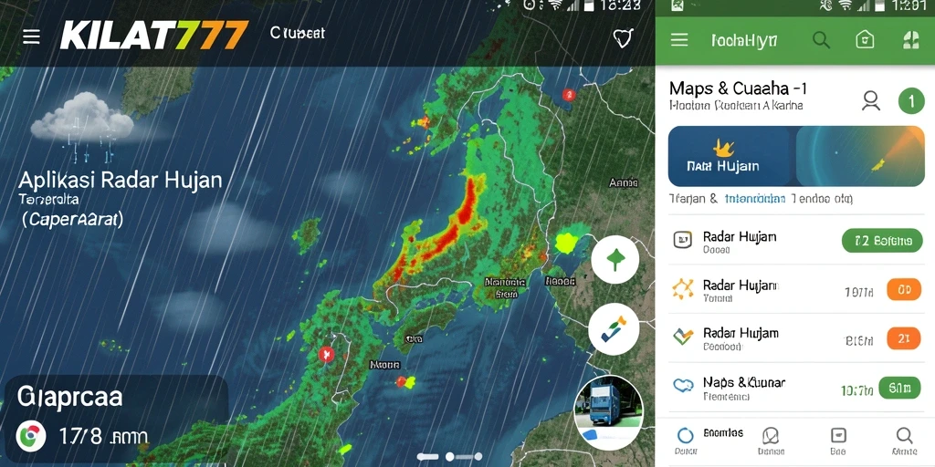 Antarmuka KILAT777 menampilkan radar hujan dengan jelas dan informatif.