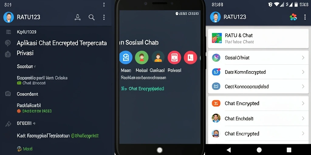 Antarmuka RATU123 yang intuitif dan mudah digunakan untuk Chat Encrypted.