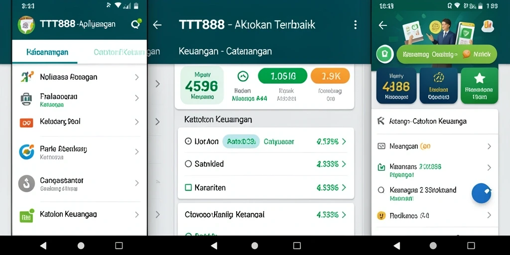 Tampilan antarmuka TTT888 yang modern dan fungsional.